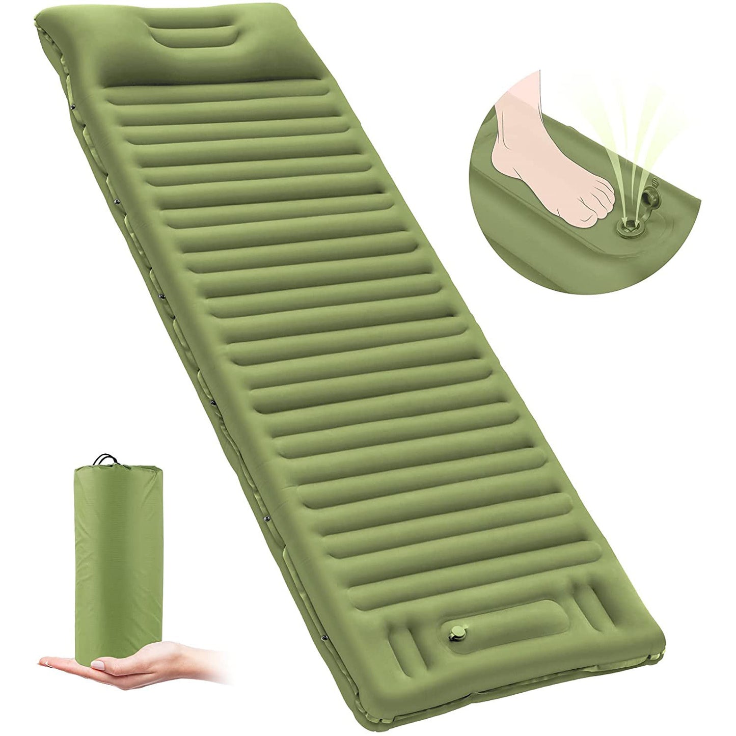 Outdoor Camping Airbed 40D Nylon Foot Airbed Mat