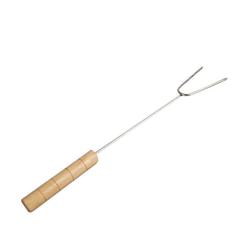 Stainless Steel Wooden Handle Barbecue Clip Barbecue Fork Barbecue Spatula Barbecue Tool Set