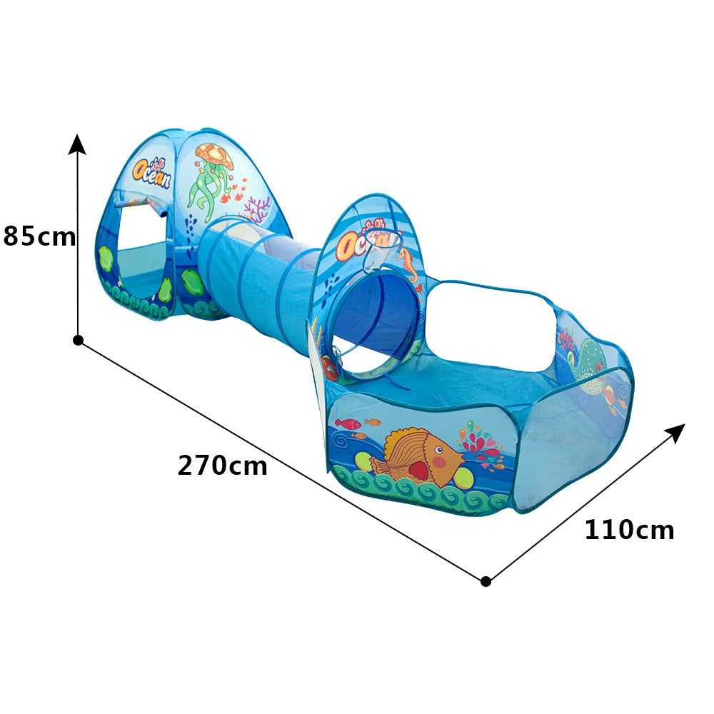 Three-in-one Tent Baby Crawl Tunnel Tent Three-piece Set