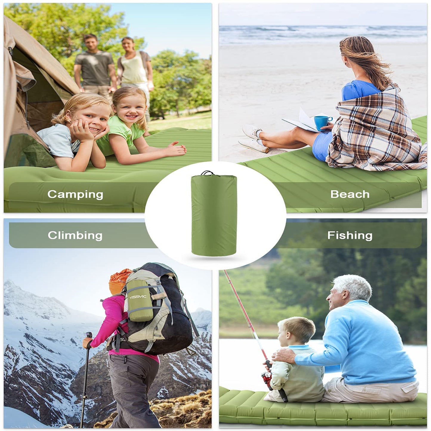 Outdoor Camping Airbed 40D Nylon Foot Airbed Mat